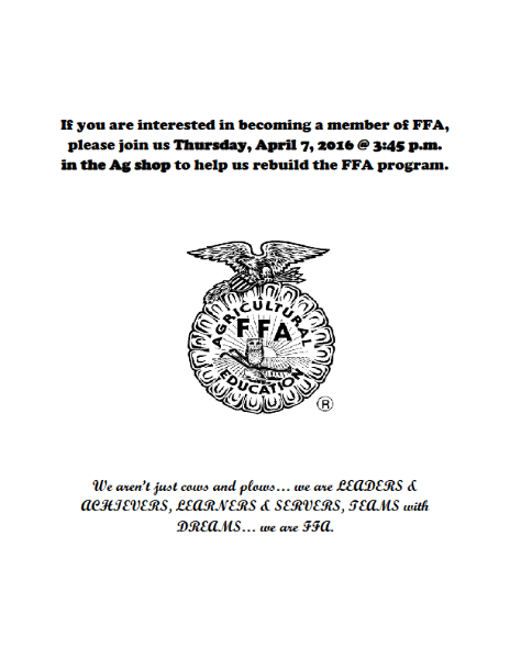 runge isd ffa start up meeting meeting flyer